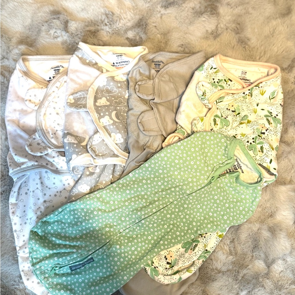 Baby Cotton Sleep Sack Pack by (Green & Neutral)